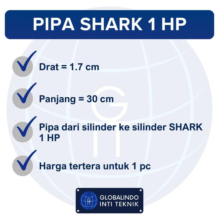 PIPA CYLINDER - CYLINDER 1/2 INCH KOMPRESOR ANGIN SHARK 1 HP