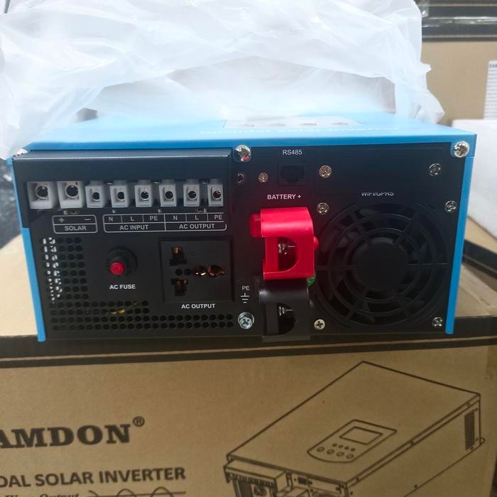 ZAMDON FREKUENSI RENDAH 1.2KW/1.5KVA 24V OFF GRID INVERTER SURYA HYBRID DENGAN WIFI MONITORING