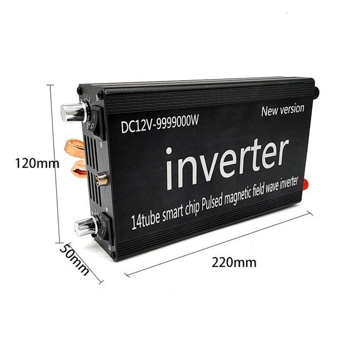 ED INVERTER DAYA TRANSFORMATOR 16 TABUNG DC 12V KE AC 220V PSW