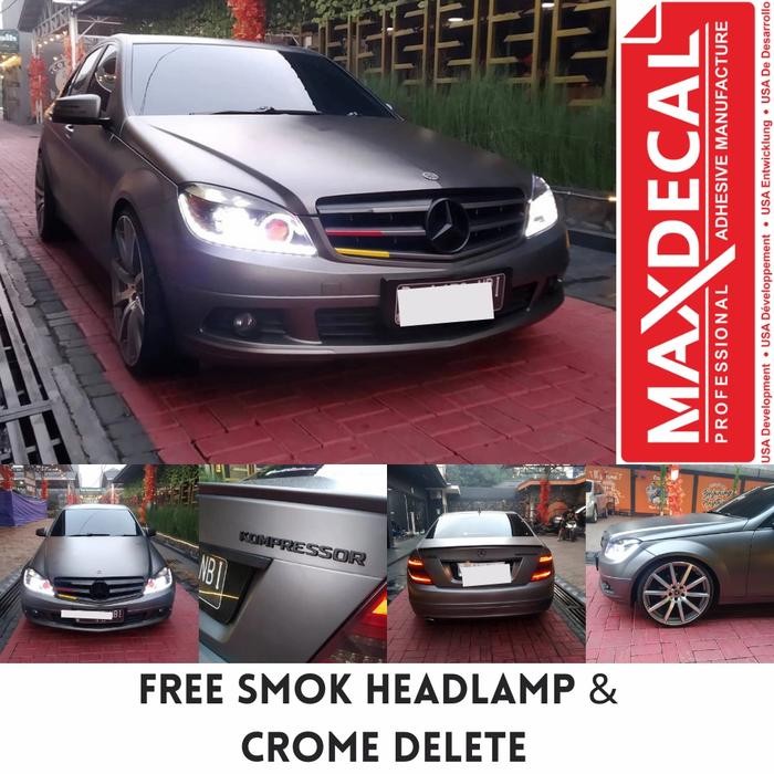 PROMO Wrapping Sticker Full Body Mobil Satin Matt Chrome Grey Premium