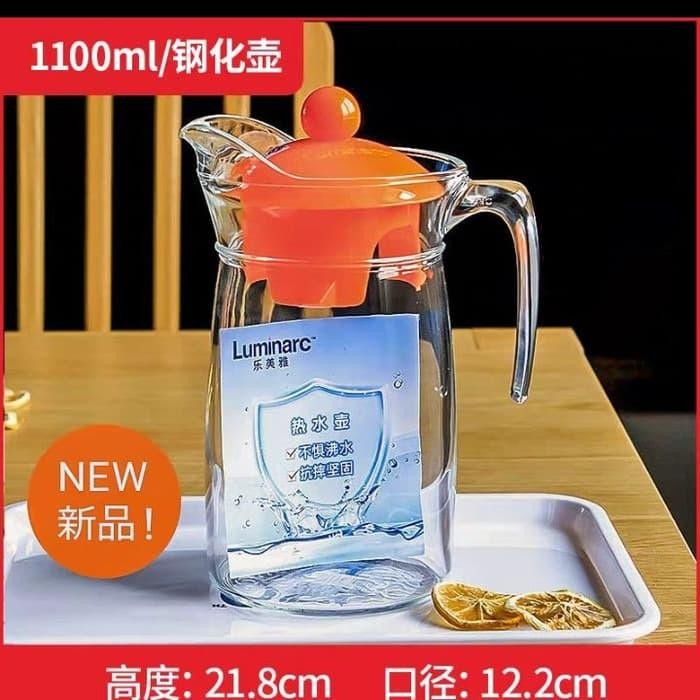 PITCHER KACA/PITCHER LUMINARC/KAN AIR/WATER JUG/PITCHER WITH LID/KACA