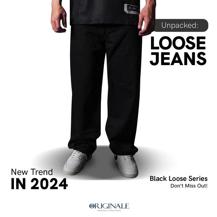 Celana Jeans Pria - Celana Panjang Pria Jeans - Loose Pants Pria - Loose Fit