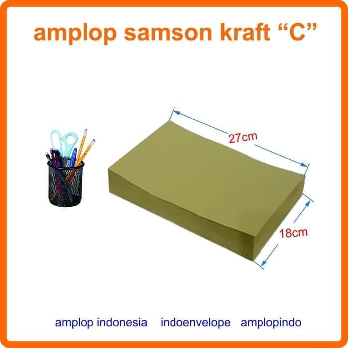 

AMPLOP COKLAT 1/2 FOLIO SAMSON C (18X27) - COKLAT MUDA KODE 869