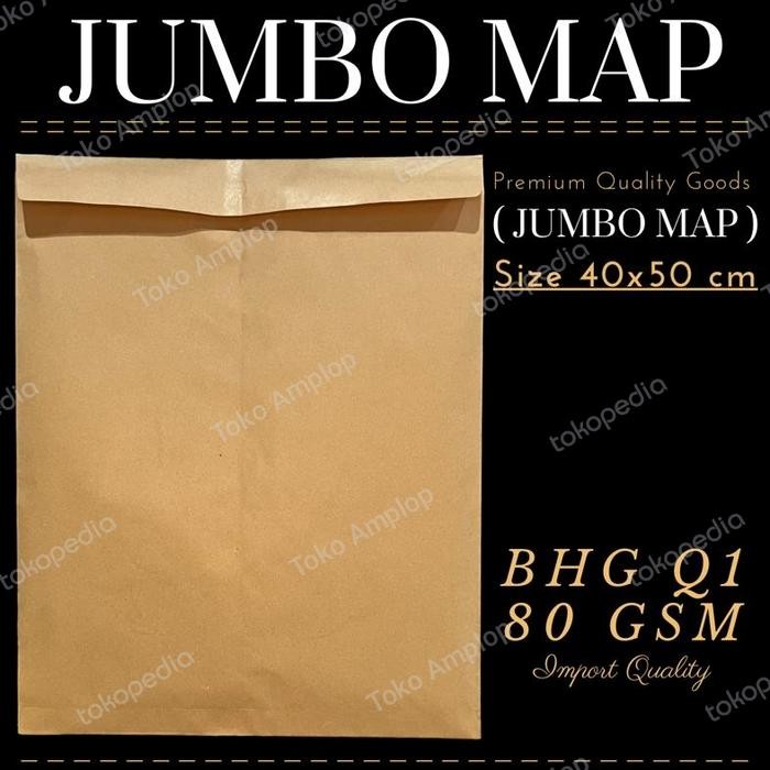 

AMPLOP COKLAT JUMBO MAP 50X40CM KODE 1325