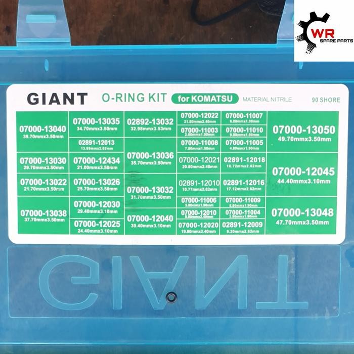 Terlaris Komatsu Giant O-Ring Service Kit Set Terlariss 