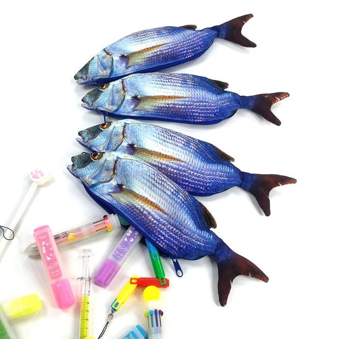 

Tempat Pensil Ikan Dentex Sheepshead Biru Laut Untuk Sekolah