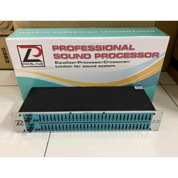 Equalizer Pasline PL-231 PL231 Pasline PL 231 Sub Out Original