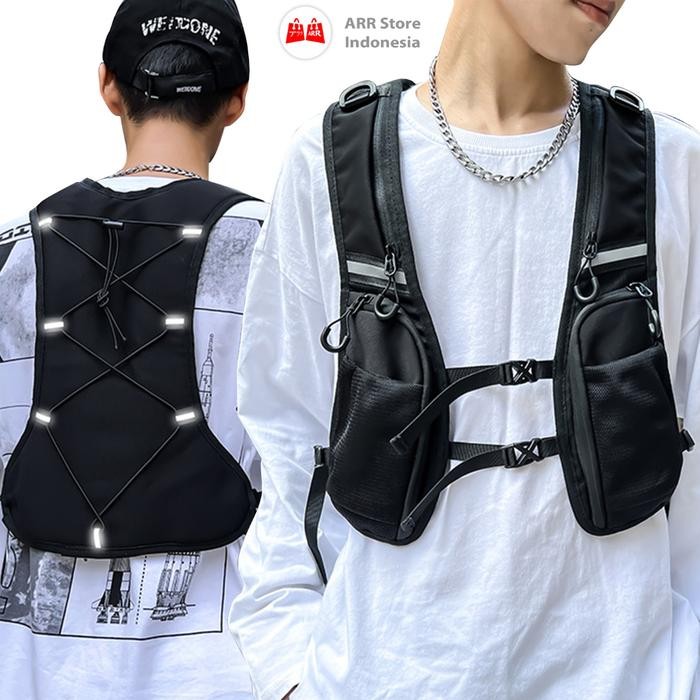 Tas Selempang Vest Bag Waterproof Tas Dada Tas Sepeda Backpack Punggung Sports Lari Trail Sepeda