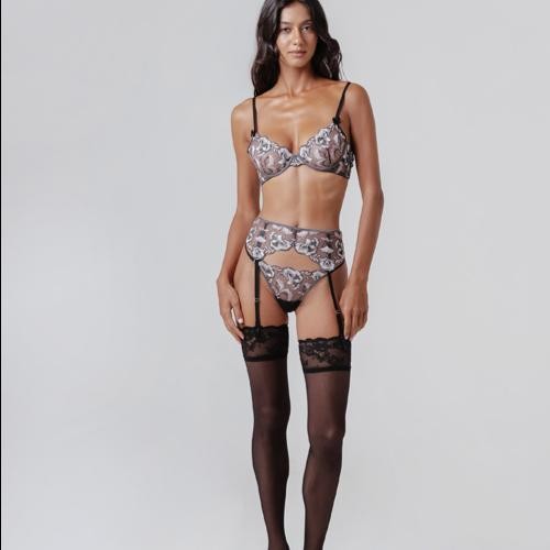Raquel Lingerie Hannah Garter Grey