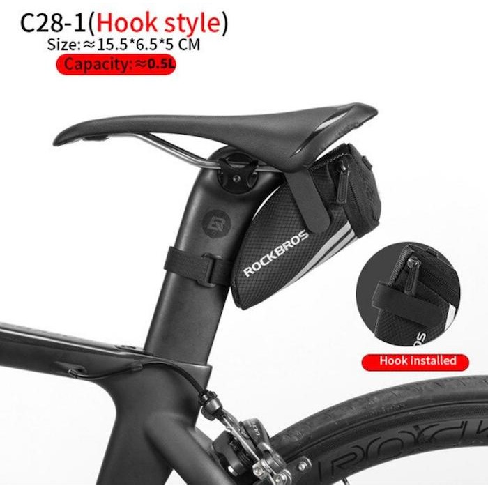 JTTOP" ROCKBROS TAS SADEL SEPEDA SADDLE BAG C28