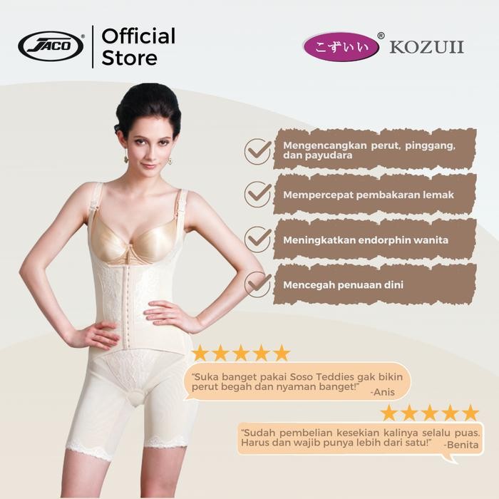 Kozuii Korset Pelangsing Batu Turmalin - Soso Teddies