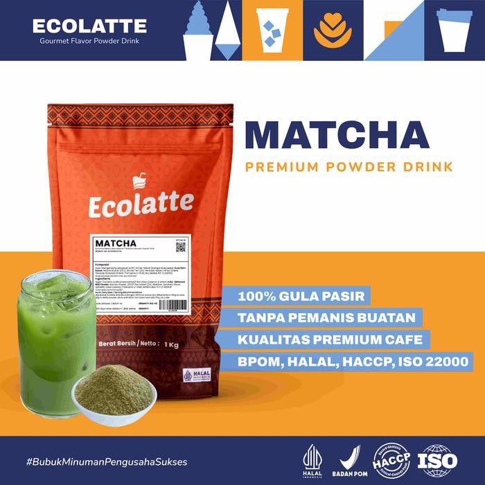 

Ecolatte Matcha 1Kg Bubuk Serbuk Minuman Powder Drink Aneka Rasa Murah Instan Cocok Untuk Usaha Umkm