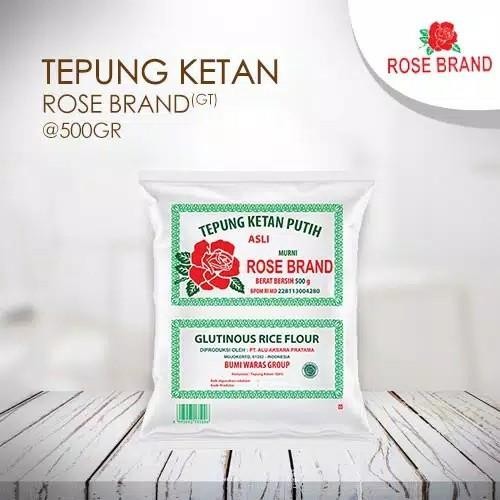 

(Expert) Tepung Ketan Putih Rose Brand 500gr glutinous rice flour asli 500 gram