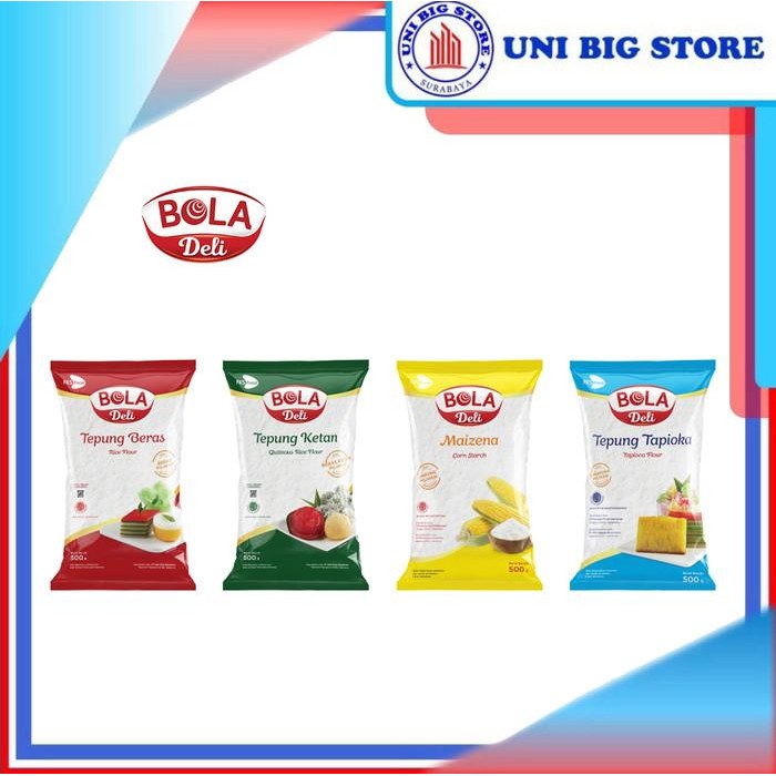 

(Expert) BOLA DELI Tepung Beras - Ketan - Tapioka - Maizena 500 gr Rice Corn