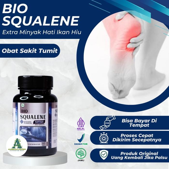 Bio Squalene Obat Sakit Tumit, Telapak Kaki Sakit, Kaki Kesemutan, Radang Tumit, Tumit Sakit Saat Di