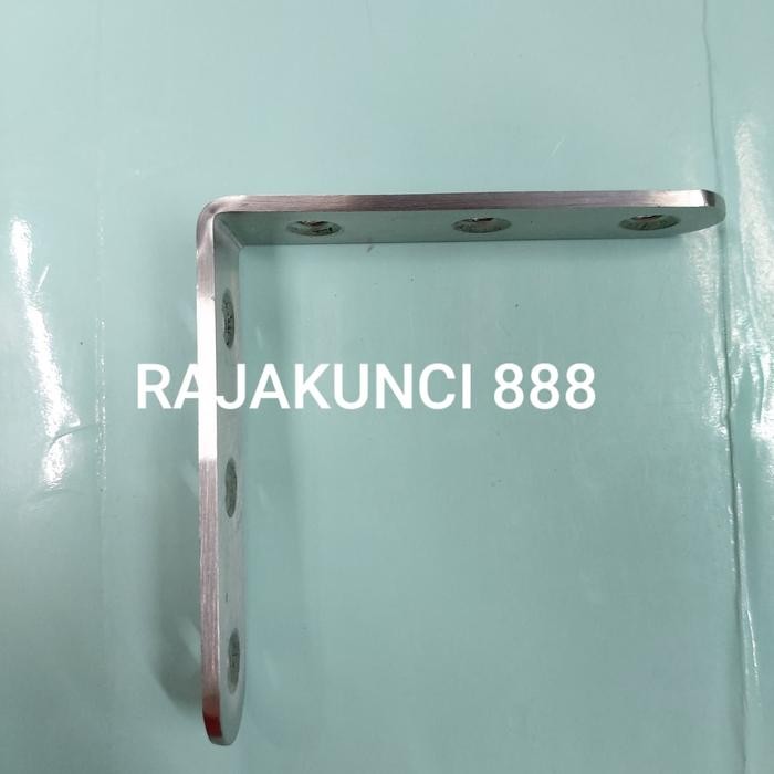 Siku Plat 8Cm /Rak Siku 8Cm Stainless 3Mm / Siku L 8Cm