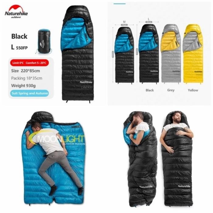 Termurah Sleeping Bag Ultralight Naturehike Cw280 Goosedown Model Tikar