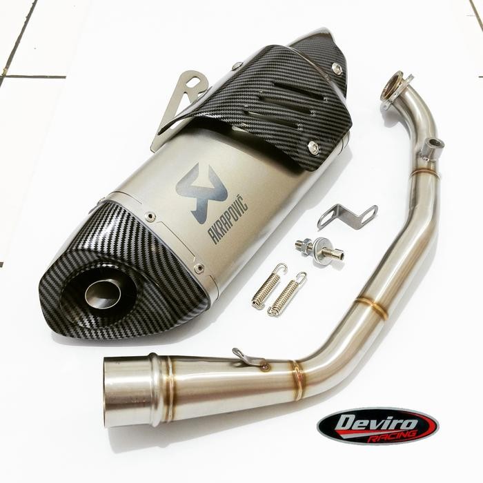 Knalpot Akrapovic APLT Import Full System ADV PCX Vario 160