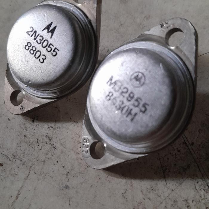 Terlaris Transistor 2N 3055 2N3055 and MJ 2955 MJ2955 Motorola Original NOS SALE