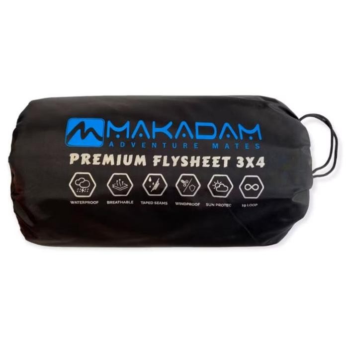 Eiger - Flysheet Tenda Sealed Seal Waterproof 3X4 Premium Makadam