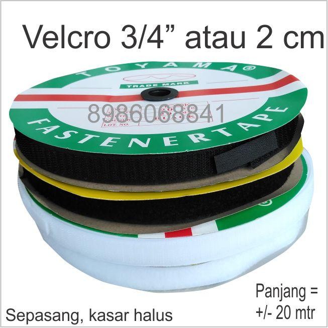 

Stok Baru Perekat Velcro Magic Tape Kretekan 3/4