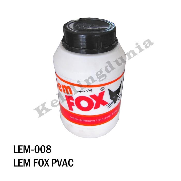 

Stok Baru Lem Fox Putih PVAC Kayu Kiloan 1KG