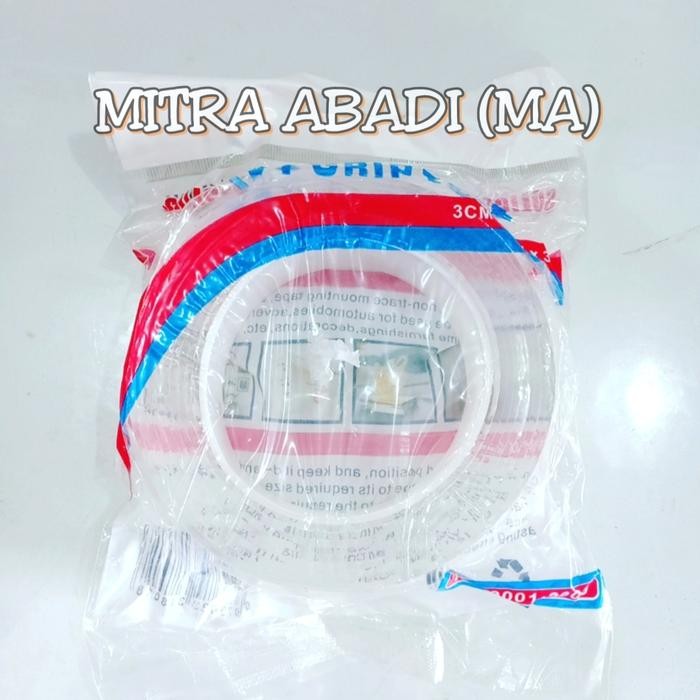 

Stok Baru DOUBLE TAPE TRANSPARAN 3 METER SOLIGEN / DOUBLE TAPE 3 METER BENING