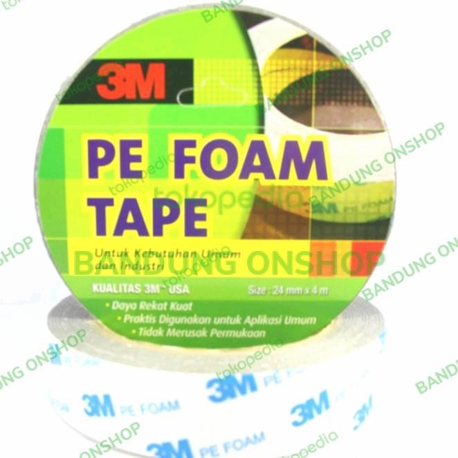 

Stok Baru 3M DOUBLE TAPE PE FOAM 24MM X 4 M DOUBLE TAPE PE FOAM 3M 24MM X 4 M PE
