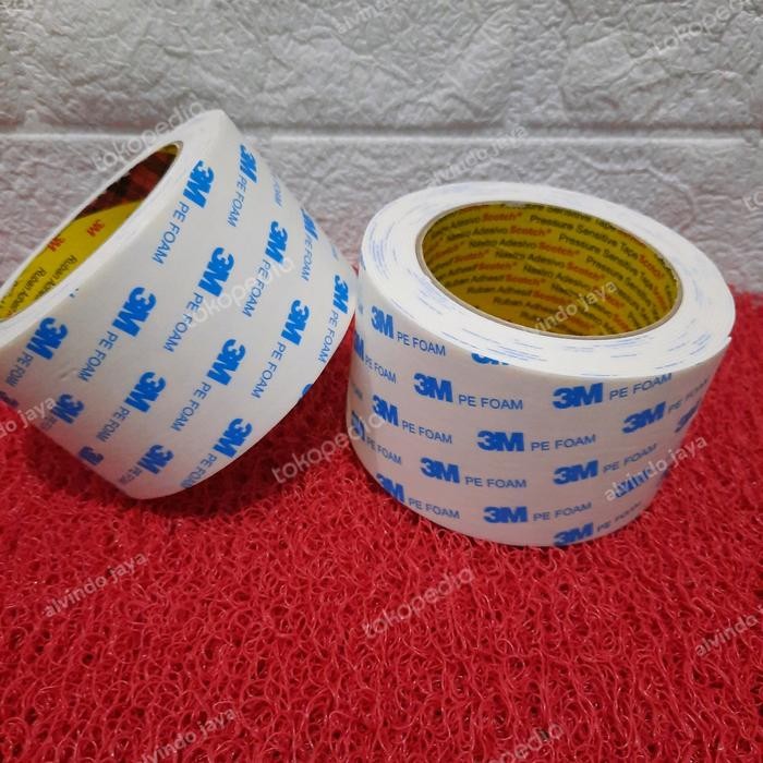 

Stok Baru Double Foam Tape White 65mm x 4m