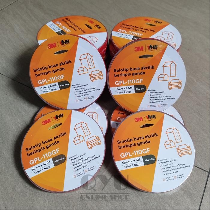 

Stok Baru Double Tape 3M VHB - 12 mm x 4.5 m