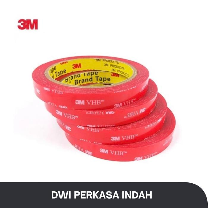 

Stok Baru 3M Double Tape 4910 Clear Perekat Bening Super Kuat 12mm x 3m