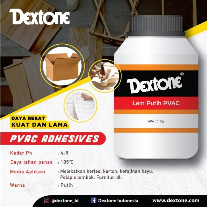 

Stok Baru Lem Putih Dextone PVAC 1 Kg