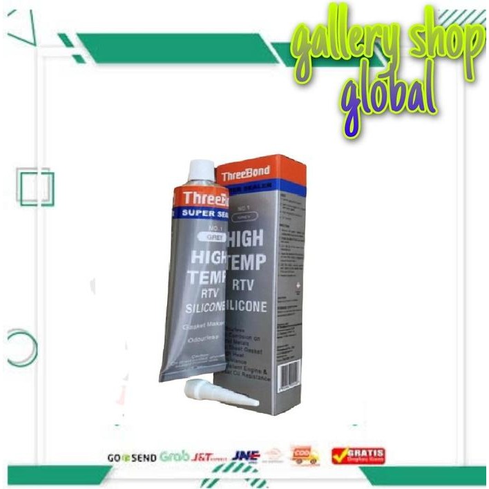 

Stok Baru Lem Threebond RTV 75gr No. 1 Grey/Silver/Abu-Abu High Temp