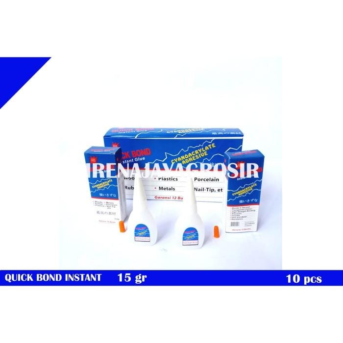 

Stok Baru QUICK BOND LEM TETES / INSTANT GLUE isi 10 pcs lem serbaguna