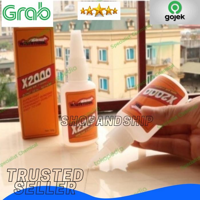 

Stok Baru Lem Korea merk X2000 Perekat Instan Cairan Super kuat lem power glue
