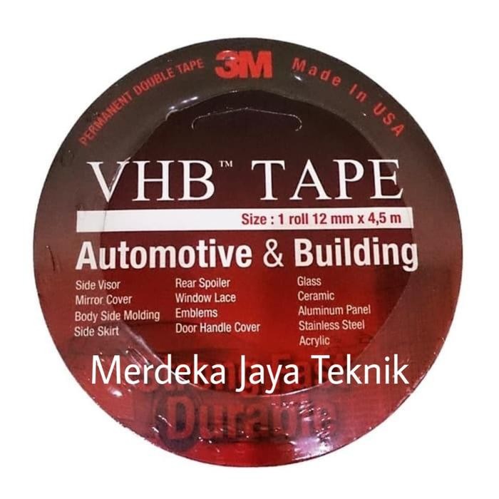 

Stok Baru Double Tape 3m VHB 4900 Ukuran 12mm x 4.5M Isolasi Bulak balik VHB 3M