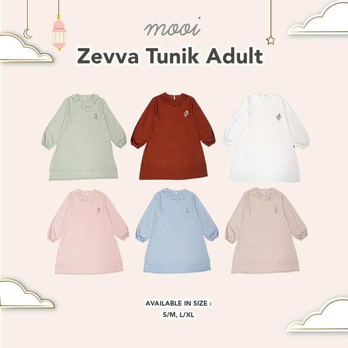 Mooi Tunik Wanita Atasan Wanita Zevva Tunik Adult