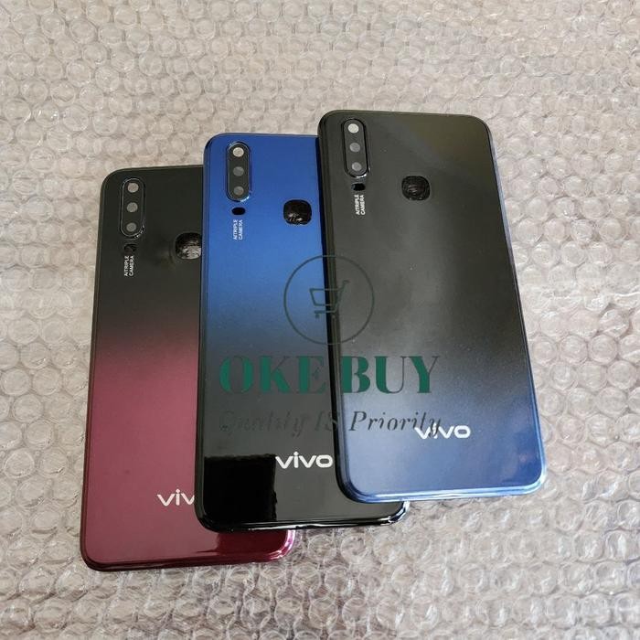 BACKDOOR CASING TUTUP BELAKANG VIVO Y17 1902 V1901A V1901 1901 BEKDOR KESING + FRAME LCD TOMBOL