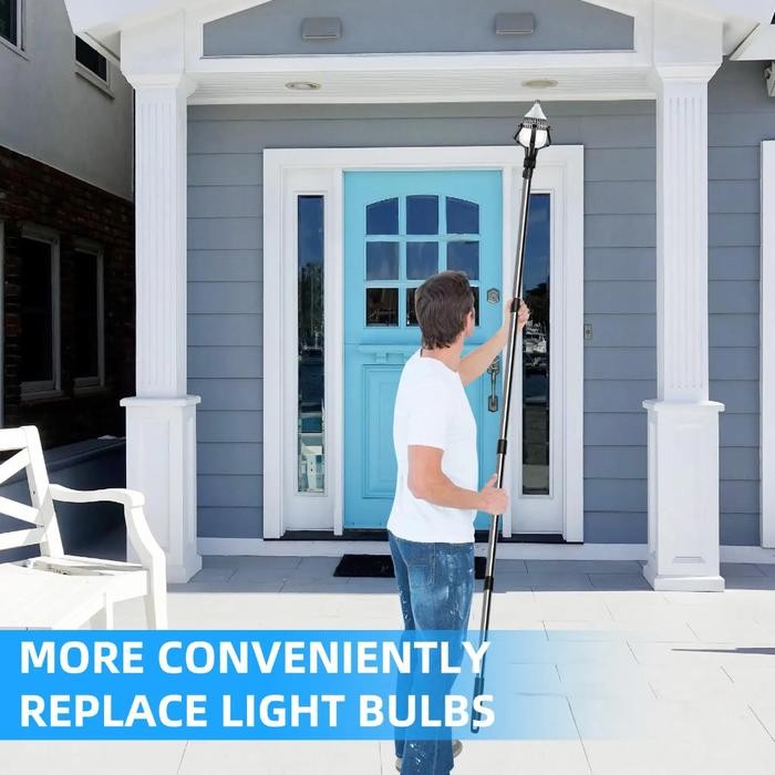 TONGKAT PENGGANTI LAMPU STIK GALA PASANG COPOT GANTI BOLA BOHLAM LAMPU KENMASTER KM-021 2,4 METER 8