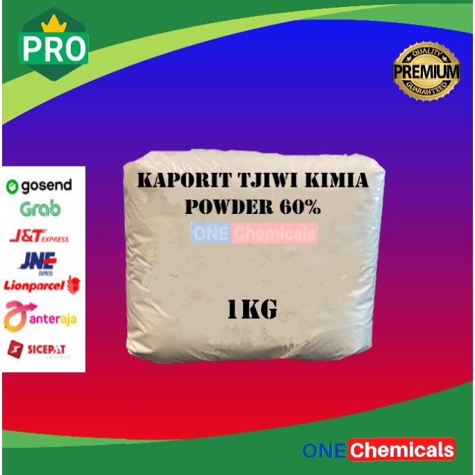 Kaporit Tjiwi Kimia Powder 60% / Kaporit Bubuk Tjiwi 1 Kg