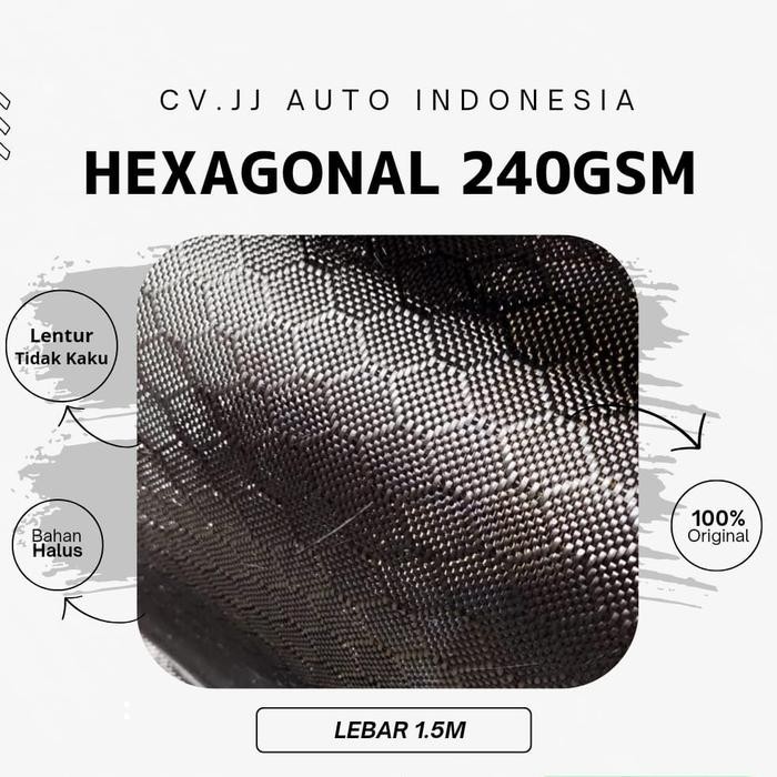 Serat Carbon Fiber Hexagonal