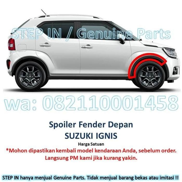 Menarik Spoiler Fender Depan Samping Suzuki Ignis Gx Cover Front List Garnish