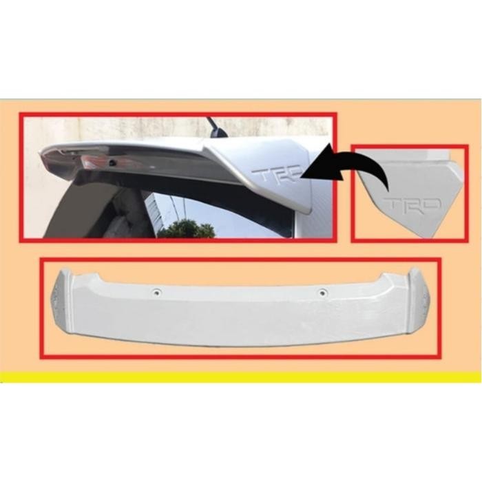 Terhemat Spoiler Calya Sigra Trd With Lamp Warna ( Hitam Silver Putih )