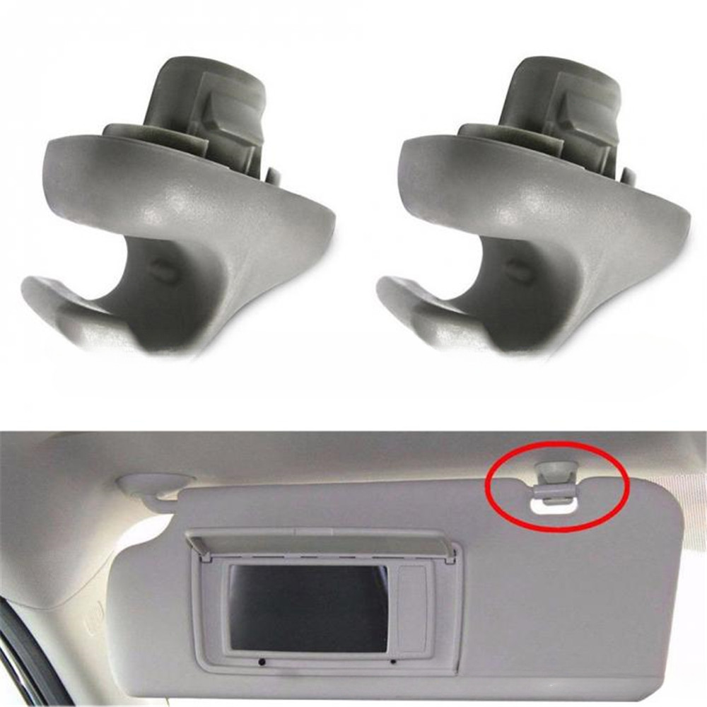 IMPORT 1/2PCS Car Sunvisor Hook Sun Visor Clip Holder For Honda Accord Odyssey CR-V Civic