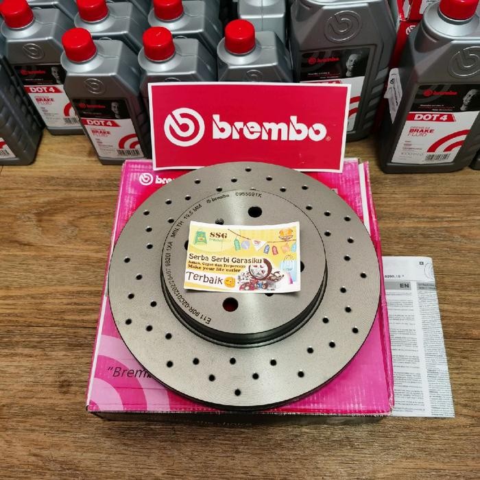 Cakram disc Brake depan kanan / kiri Innova Hilux single BREMBO
