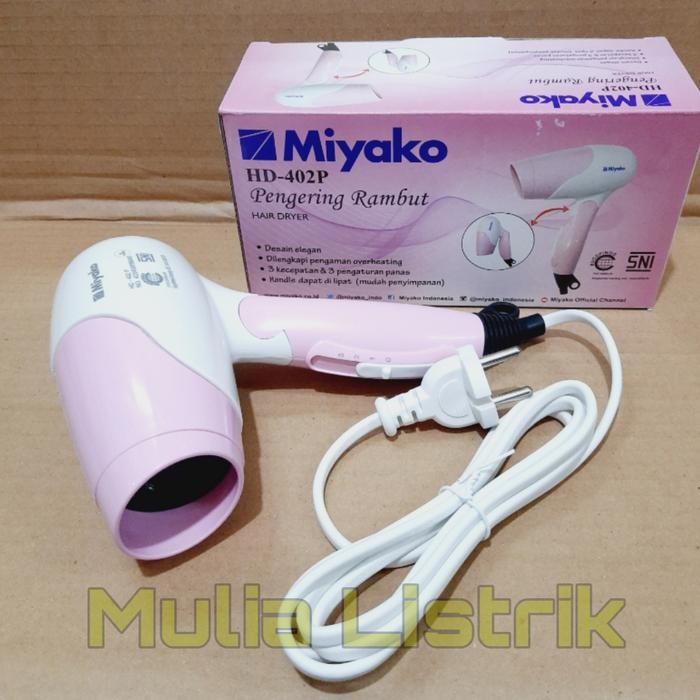 Hairdryer Miyako Hd402P Pengering Rambut Miyako Hair Dryer Bes Seller