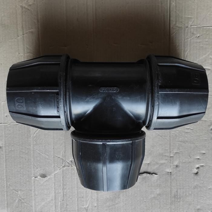 TEE HDPE 3inch Fitting HDPE 3 inch T Sambungan HDPE 90mm by FISH