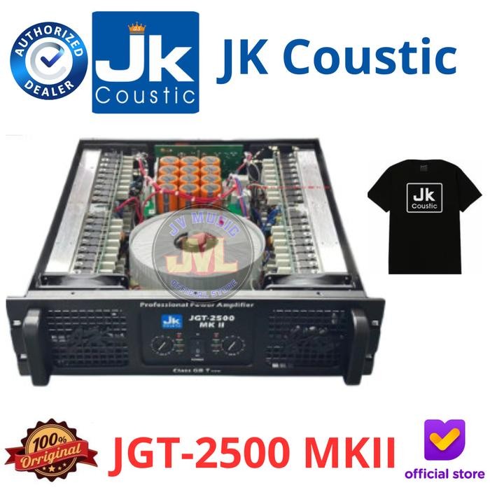 Jk Coustic Jgt2500 Mkii Power Amplifier Jk Coustic Jgt-2500 Mk2