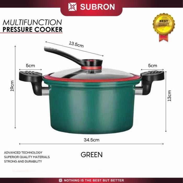 SUBRON PANCI PRESTO TEFLON 3.5LITER PRESSURE COOKER