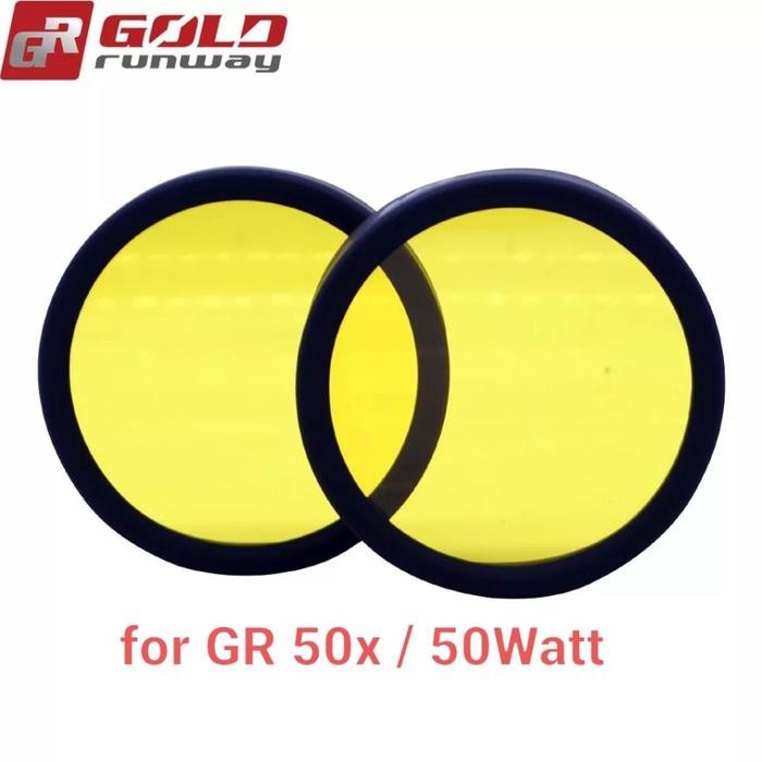 LENSA KABUT SLIP ON FOR GOLD RUNWAY 50W GR-50X PENUTUP LENSA KUNING